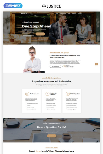 Template #69706 Attorney Justice Webdesign Template - Logo template Preview