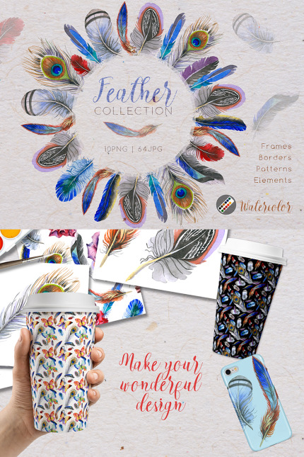 Template #69723 Illustration Feather Webdesign Template - Logo template Preview