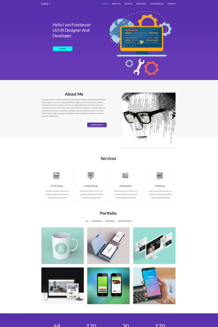 Kit Graphique #69725 Digitalagence Onepage Web Design - Logo template Preview