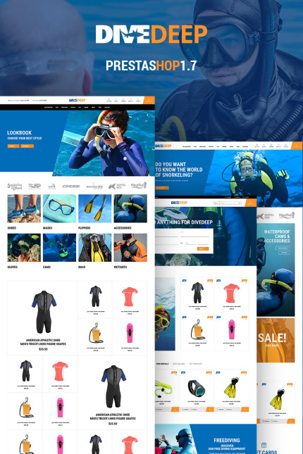 Template #69781 1.7 Diving Webdesign Template - Logo template Preview