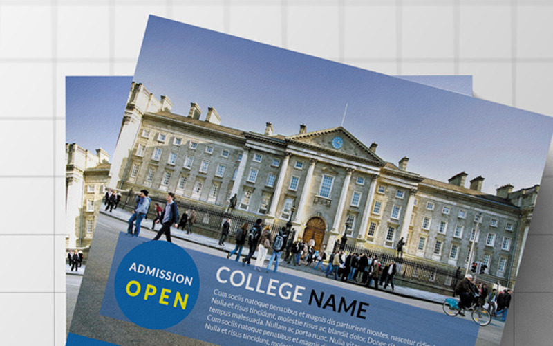 College and University Admission Flyer - Corporate Identity Template