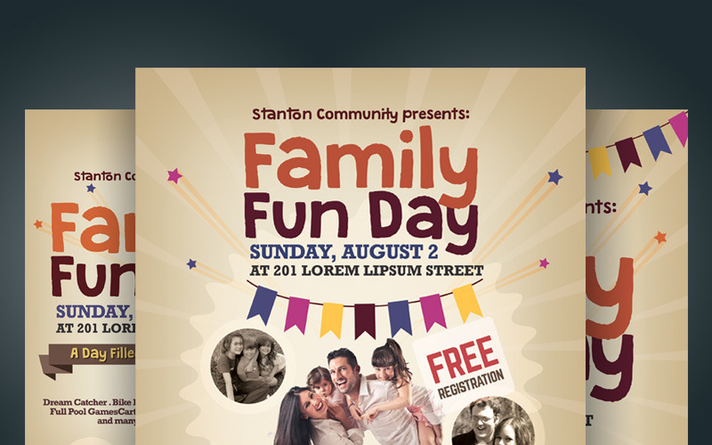 Family Fun Day Flyer - Corporate Identity Template