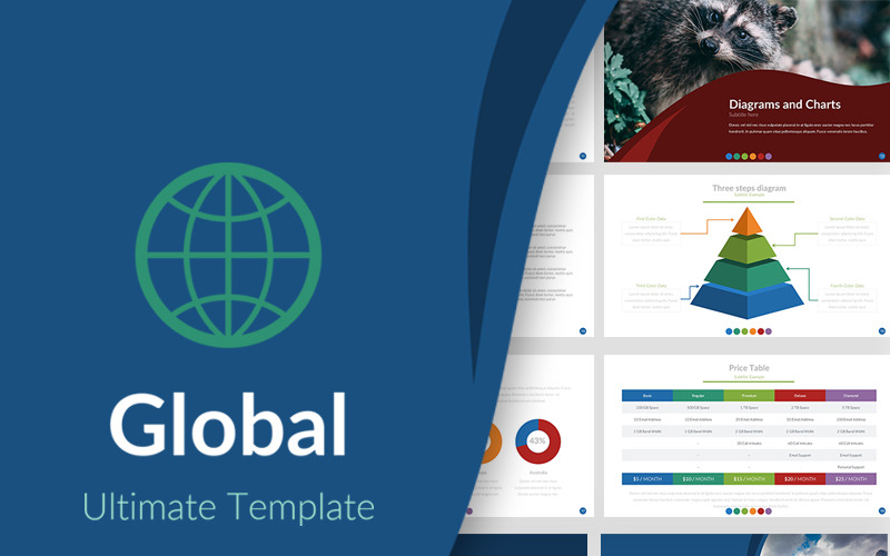 Global Presentation PowerPoint template PowerPoint Template
