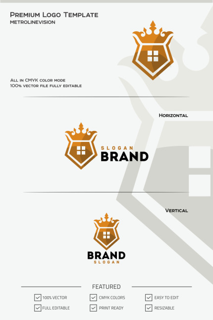 Template #69800 Crest Elite Webdesign Template - Logo template Preview