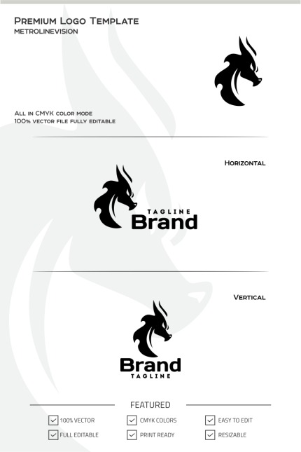 Template #69816 Animal Logo Webdesign Template - Logo template Preview