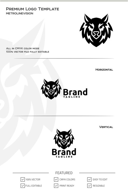 Template #69840 Animal Logo Webdesign Template - Logo template Preview