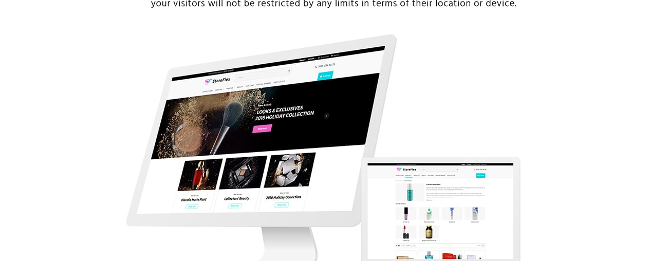 cosmetics &amp; makeup opencart template