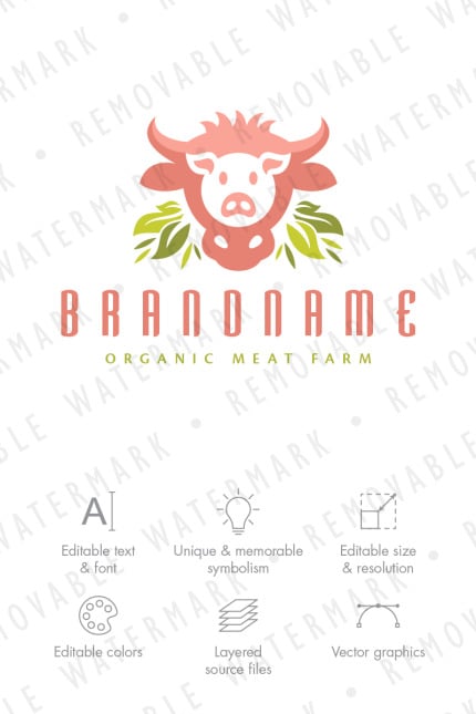 Template #69857 Natural Food Webdesign Template - Logo template Preview