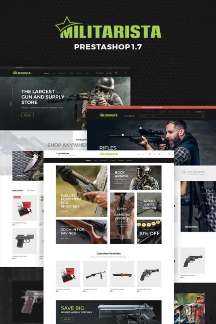 Template #69865 1.7 Weapons Webdesign Template - Logo template Preview