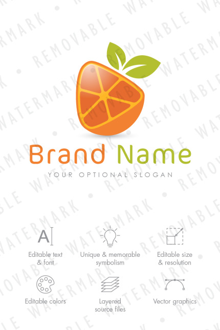 Template #69883 Natural Food Webdesign Template - Logo template Preview