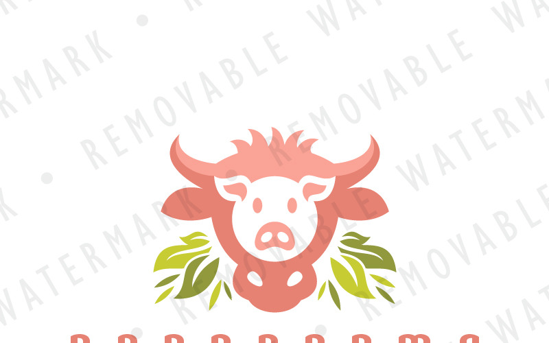 Beef and Pork Logo Template