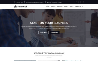 Financial - Business & Finance Consulting PSD Template