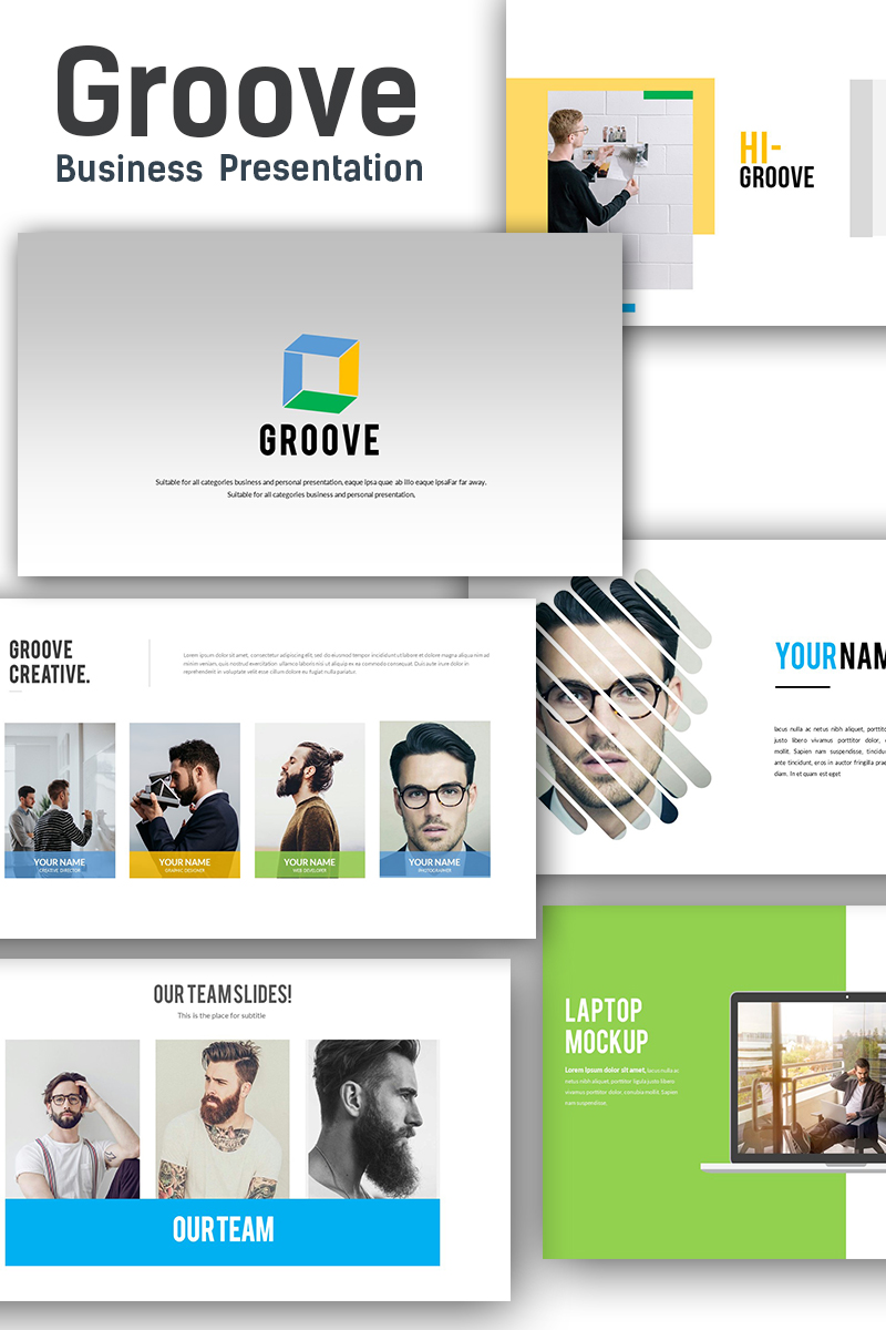 "Groove Business" modèle PowerPoint adaptatif #69860 - screenshot