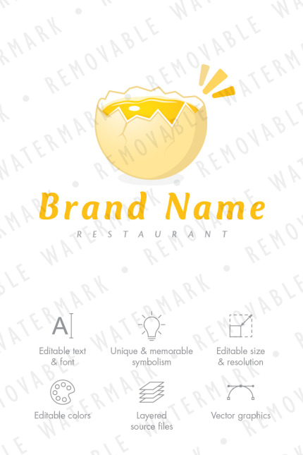 Template #69940 Drink Egg Webdesign Template - Logo template Preview