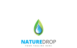 Nature Drop Logo Template
