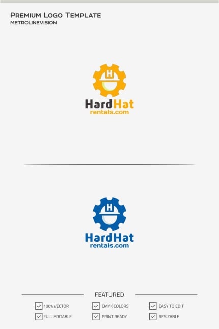 Template #70014 Hard Hat Webdesign Template - Logo template Preview