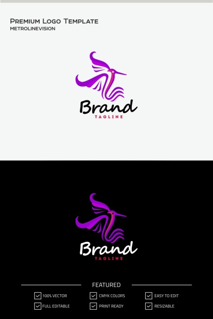 Template #70075 Beak Bird Webdesign Template - Logo template Preview