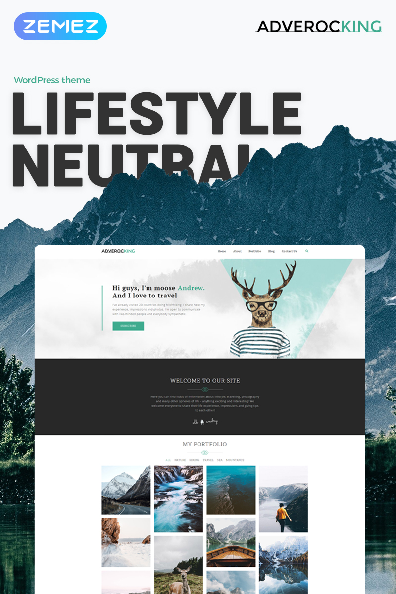 Adverocking - Lifestyle Neutral Elementor №70063 - скриншот