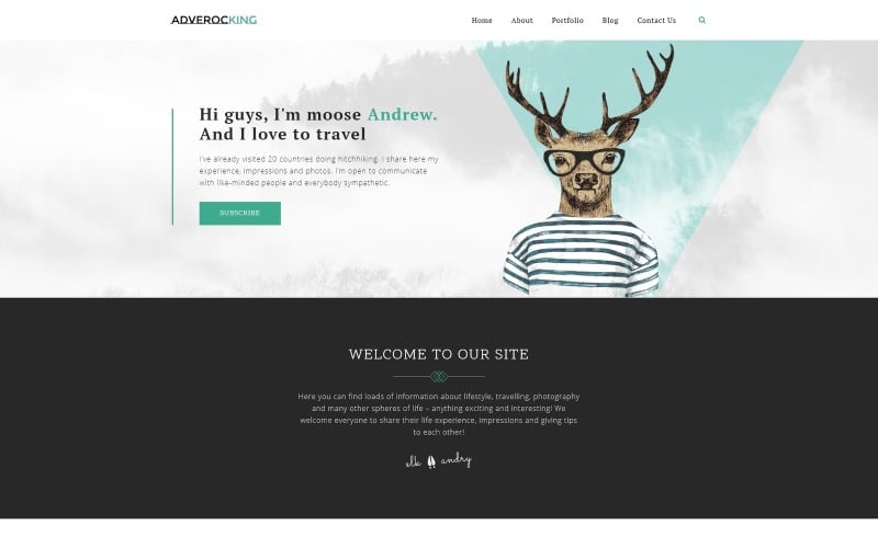 Adverocking - Lifestyle Neutral WordPress Elementor Theme WordPress Theme