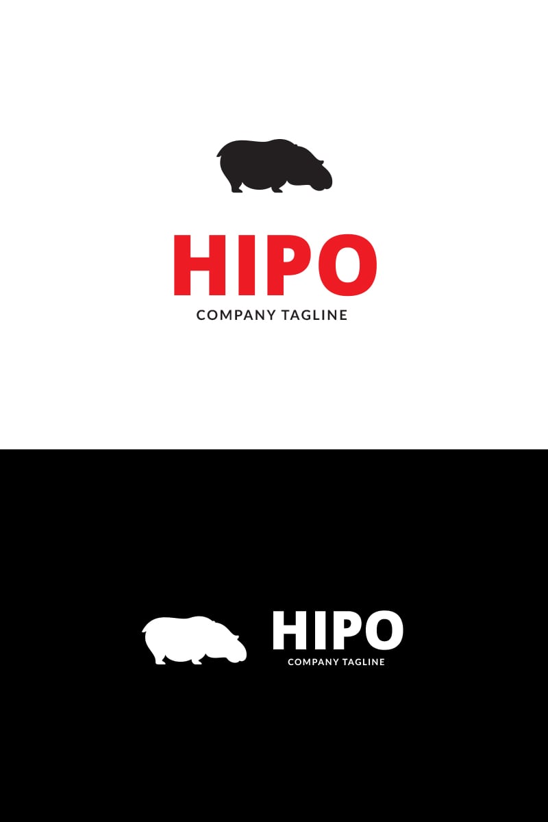 Download Hippo Logo Template - Шаблон логотипа на тему графика