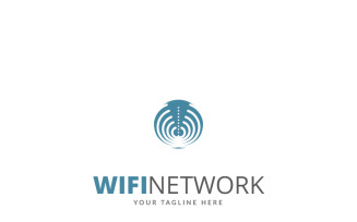 Wifi Network Logo Template