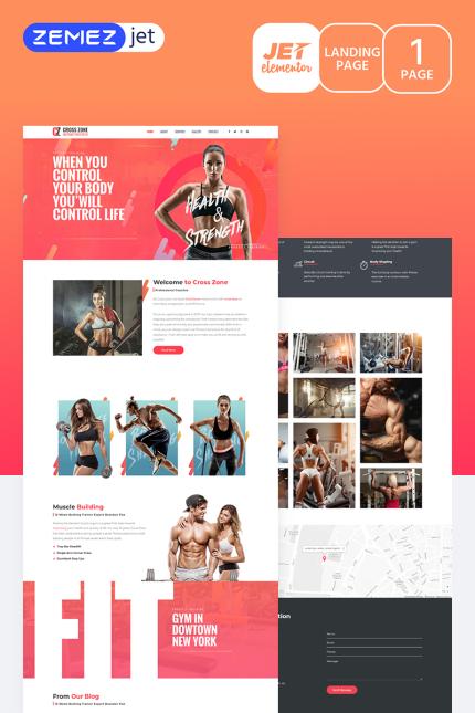 Template #70145 Crossfit Gym Webdesign Template - Logo template Preview