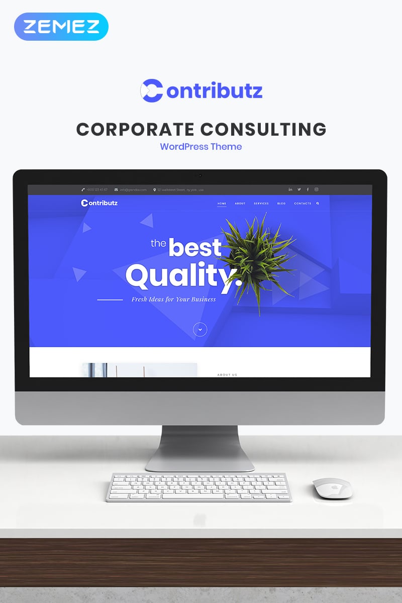 Contributz - Corporate Consulting Elementor WordPress Theme - screenshot