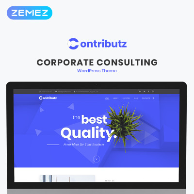 Contributz - Corporate Consulting Elementor WPML Ready wordpress template #70126