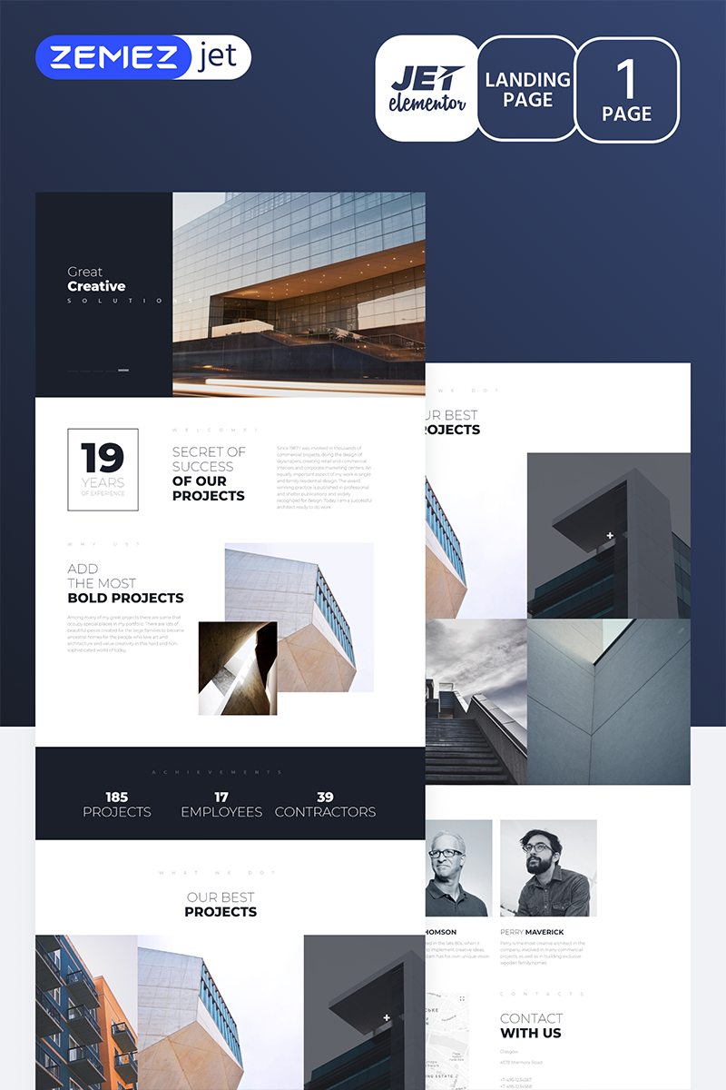 Towercon - Architecture Jet Elementor Template - screenshot