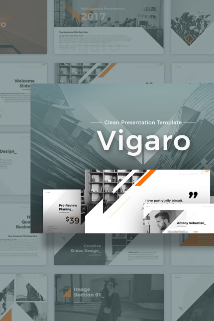 Template #70251 Slides Powerpoint Webdesign Template - Logo template Preview