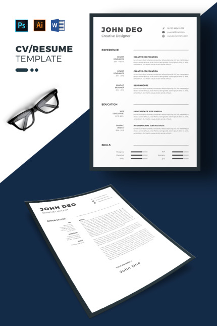 Template #70262 Cv Professional Webdesign Template - Logo template Preview