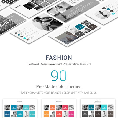 "Fashion Presentations" - PowerPoint шаблон #70288