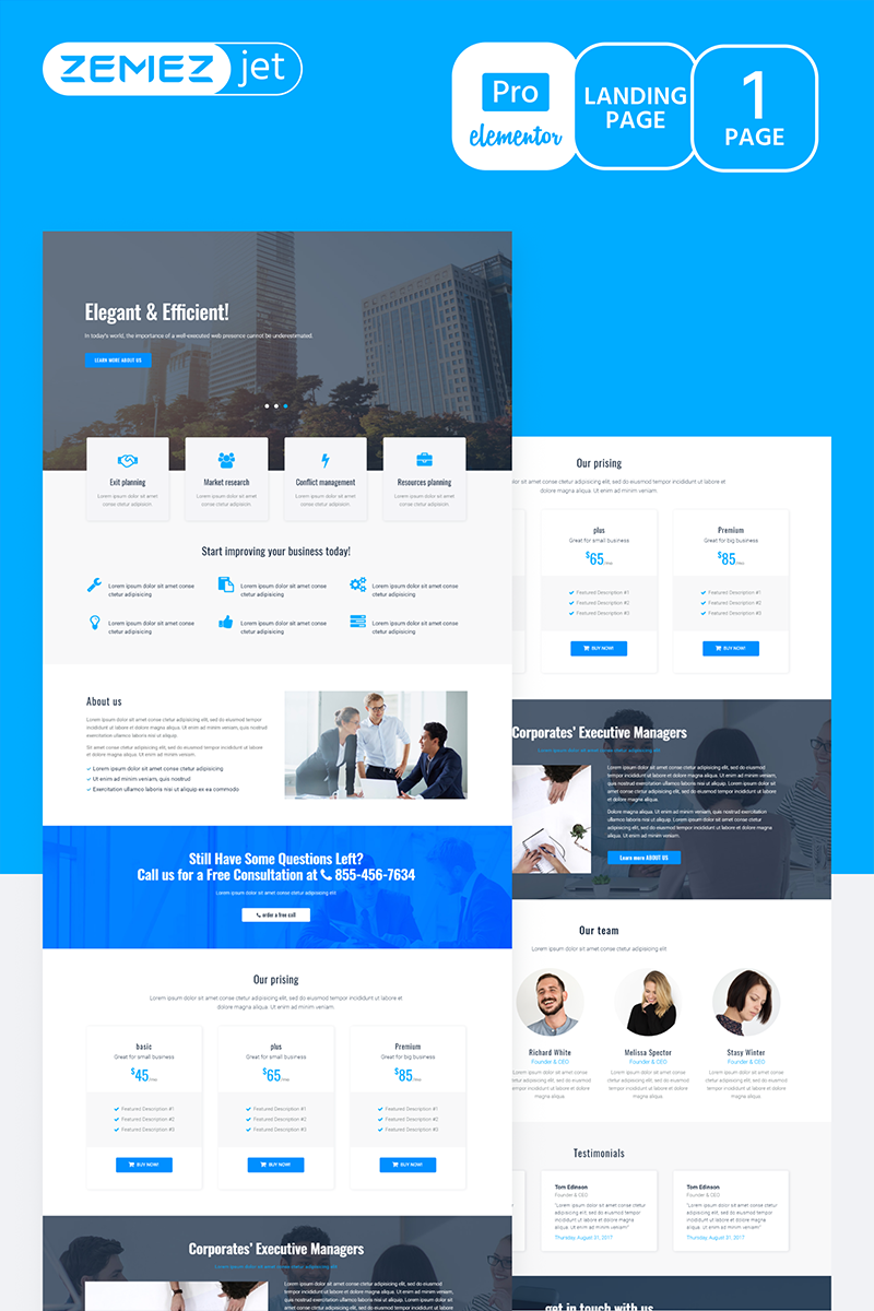 Granbiz - Business Pro Elementor Template - screenshot