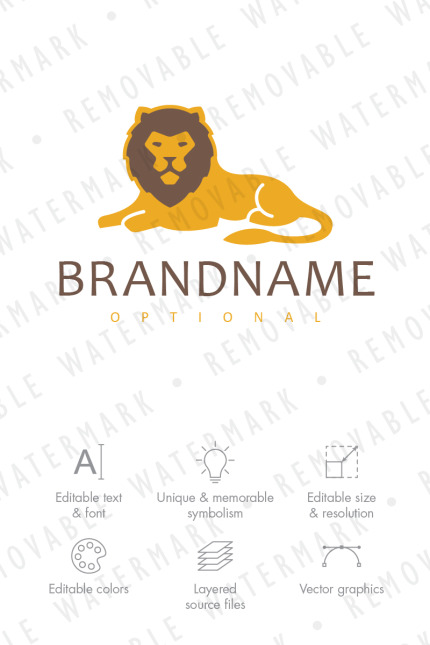 Template #70300 Lion Cat Webdesign Template - Logo template Preview