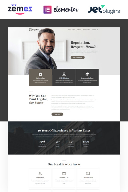 Template #70389 Attorney Law Webdesign Template - Logo template Preview