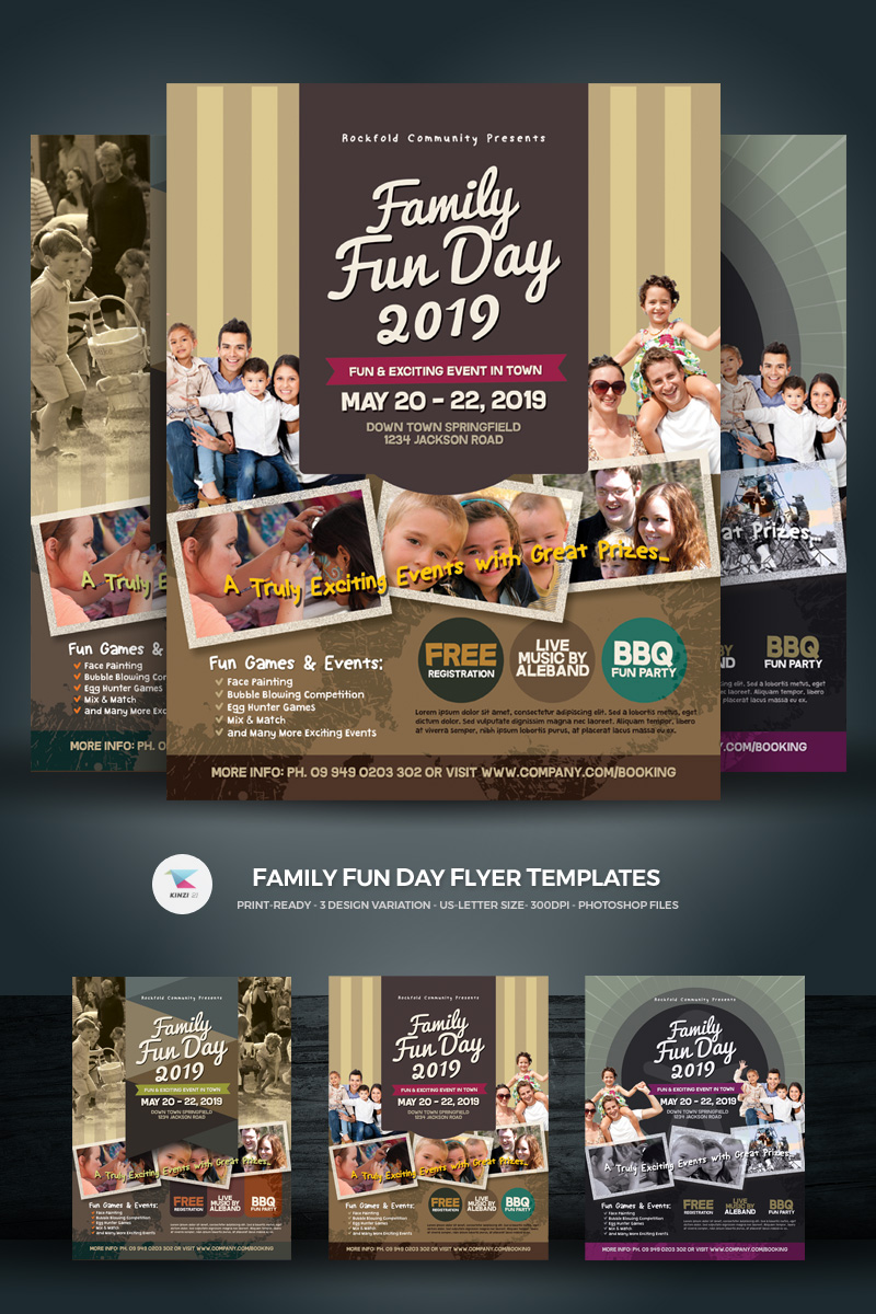 Family Fun Day Flyer Vol 03 Corporate Identity Template 70340