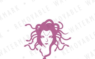Head of Medusa Logo Template