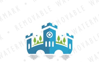 Lake Castle Logo Template