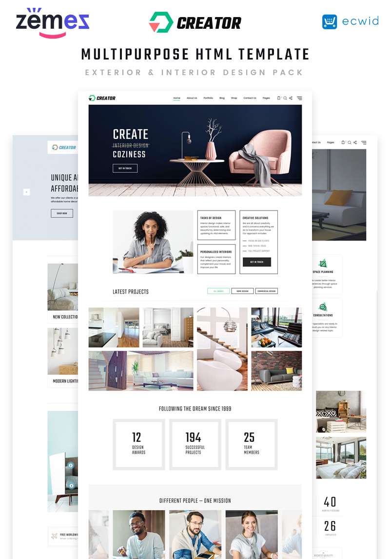 Demo Preview for Creator Design Multipurpose HTML5 site Template