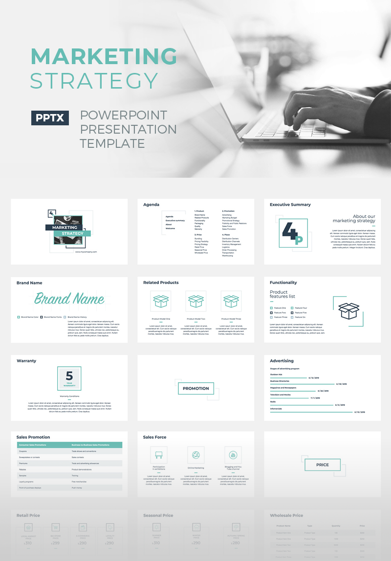 Marketing Strategy PowerPoint Template #70475