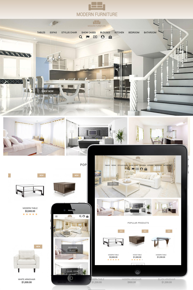 Modern Furniture 1.7 PrestaShop Theme - screenshot