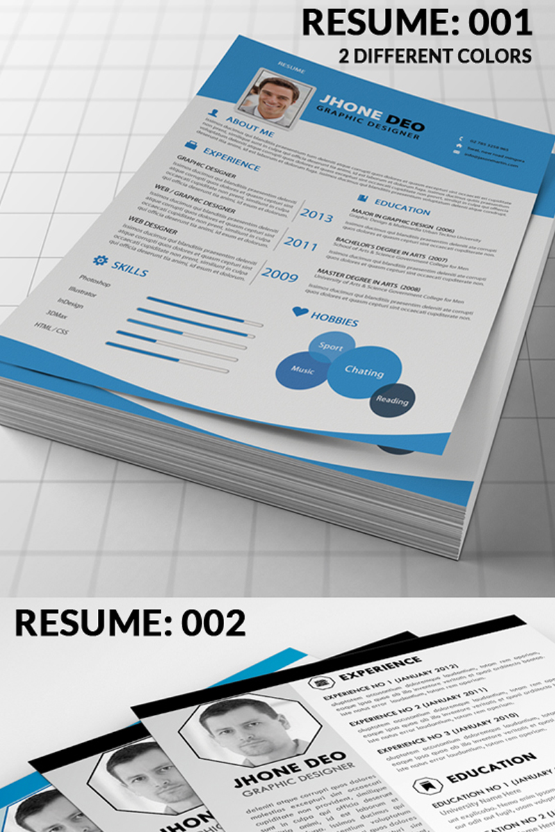 Plantilla De CV "Bundle of Four CV" #70428 - captura de pantalla