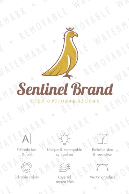 Template #70551 Falcon Hawk Webdesign Template - Logo template Preview