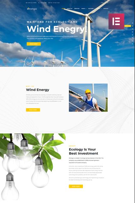 Template #70589 Energy Renewable Webdesign Template - Logo template Preview