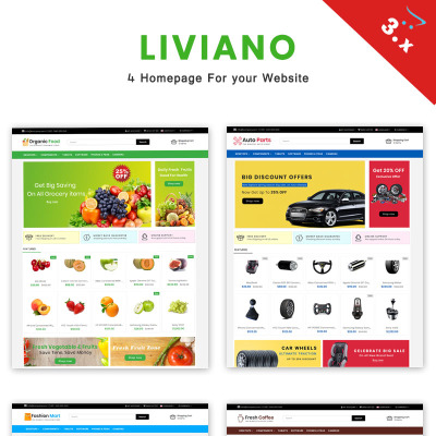Liviano - Ecommerce Multipurpose OpenCart Template #70562