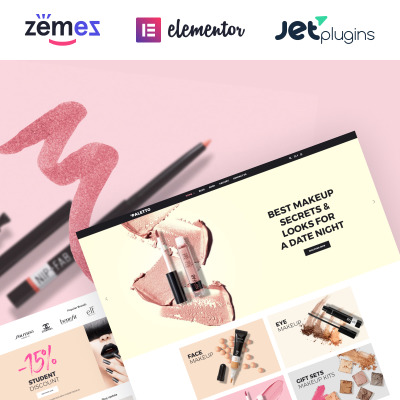 Paletto - Tema WooCommerce para Elementor para tienda de cosméticos #70583