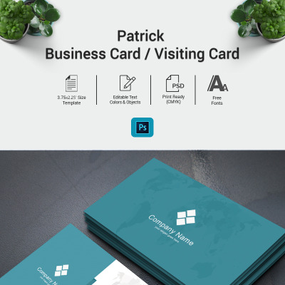 Patrick - Business Card / Visiting Card Corporate Identity Template