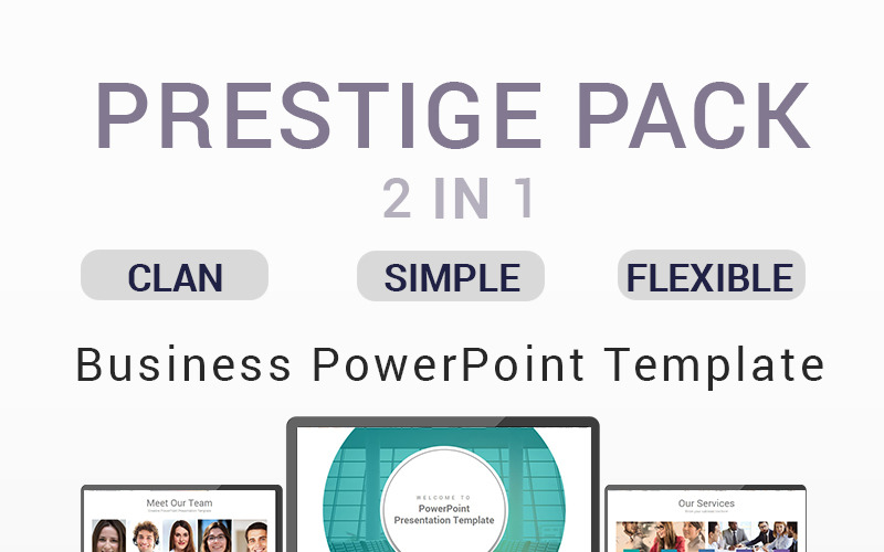 PRESTIGE PACK - 2 IN 1 PowerPoint template PowerPoint Template