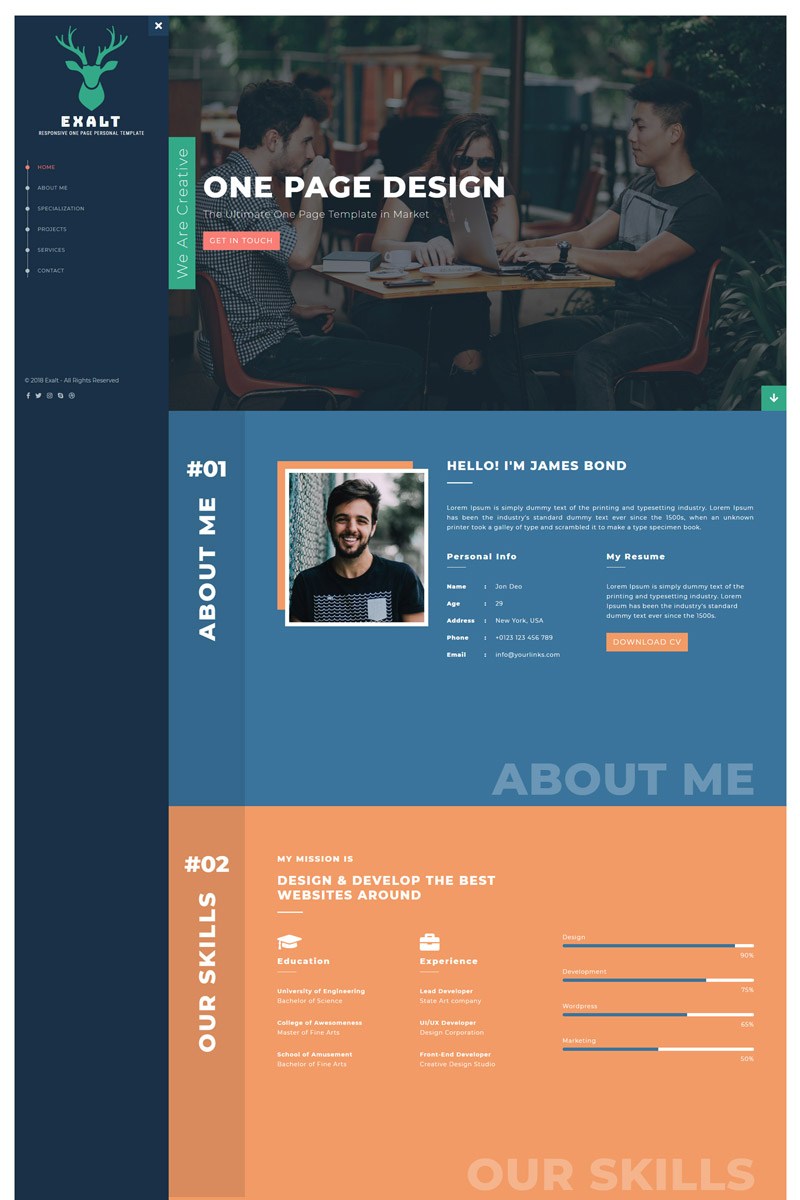 Responsywny szablon Landing Page Exalt Responsive #70580 - zrzut ekranu
