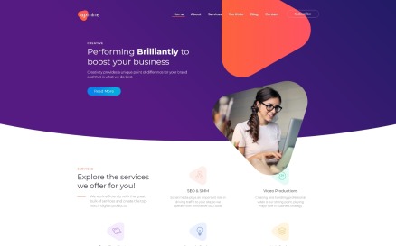 Upmine - Corporate Digital Agency Elementor WordPress Theme